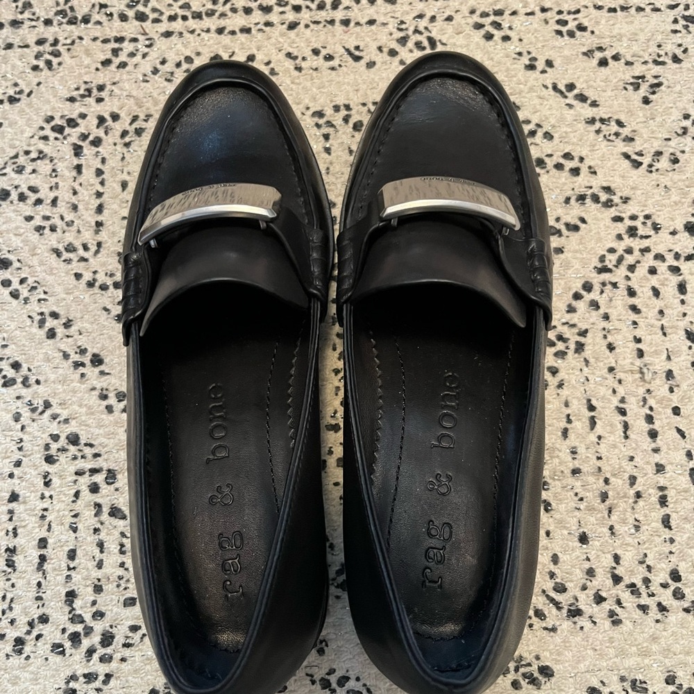 Rag & Bone ICONS Canter Leather Loafers - 37, 6.5-7 - Picture 7 of 10